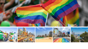 LGBTQ+-friendly travel destinations, Cape Town, Tel Aviv, San Juan, Taipei, Bogotá