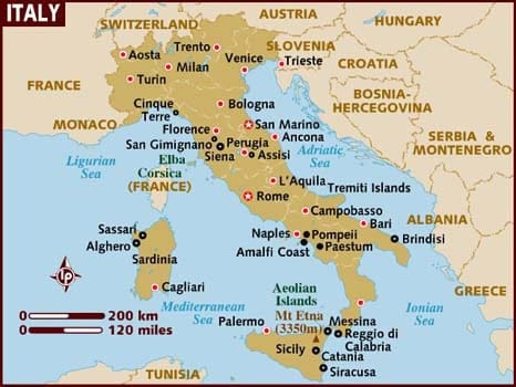 7-Day Amalfi Coast Itinerary: Planned Around How It Feels To Be There 1 Amalfi Coast Map With Identification.