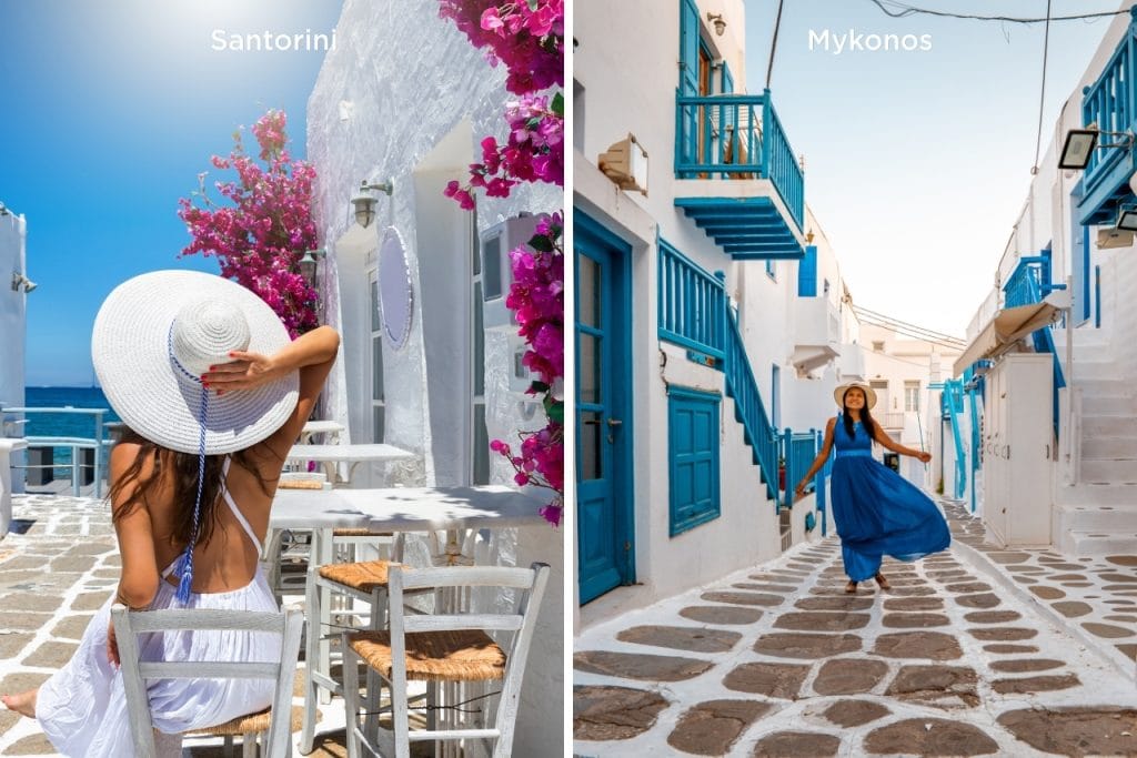 Santorini Or Mykonos